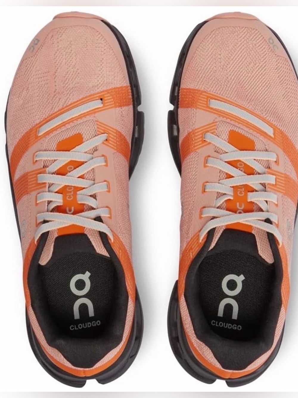 On Running Cloudgo Women's Peach and Orange Athletic Sneakers